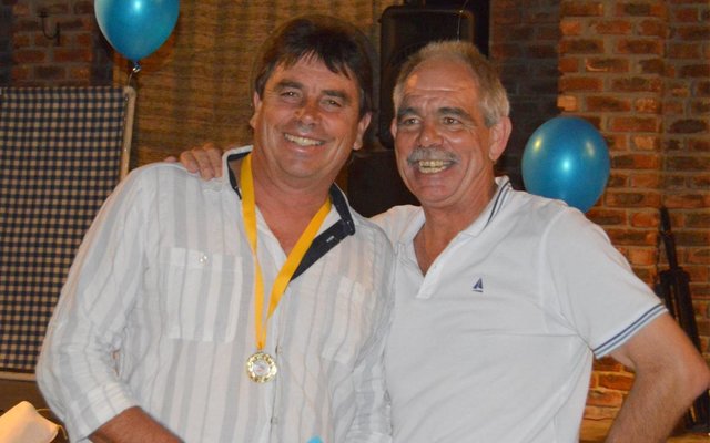 Hannes Smuts (links), Algehele 2de plek, saam met Philip Fourie